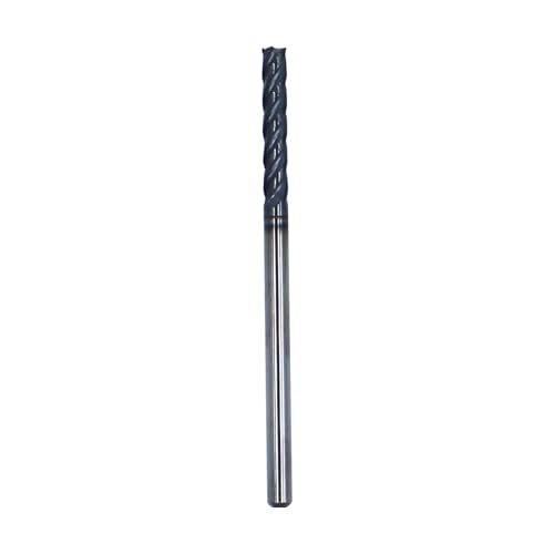 5Pcs 1/8in Solid Carbide Long End Mills, 4 Flute, 30 Degree Helix 5