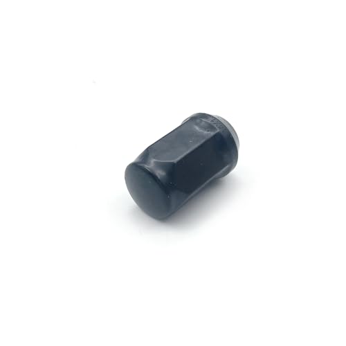 24 Pcs M14x1.5 Thread Bulge Acorn 1.38" Long Lug Nuts Black 3/4" 19mm Hex Compatible with Jeep Wagoneer, Grand Wagoneer, Ram 1500