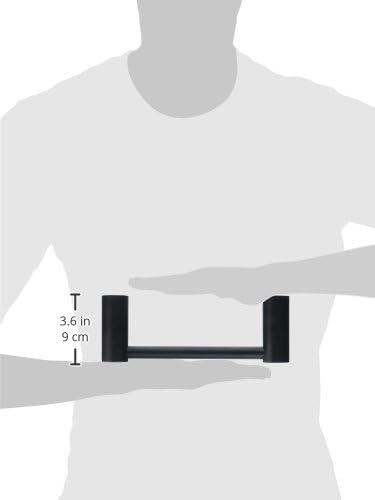 Moen Align Matte Black 9-inch Modern Hand Towel Bar, Bathroom Towel Hanger, YB0486BL (Pack of 1)