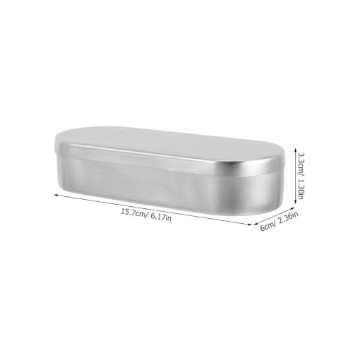 Pack of 2 Aluminum Sterilization Box 20 ml with Tight Close Lid Airtight Sterilization Tray for Laboratory Instruments Heat and Chemical Resistant Reusable