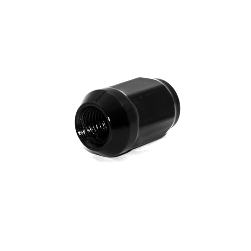 20pcs M12x1.5 Black Wheel Lug Nut, 35mm Length Cone Seat 19mm Hex, Compatible with Accord Civic CRV Element HRV Odyssey Trailblazer TSX Fusion Focus Escape Tacoma Avalon Camry