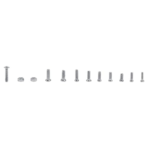PC Screw Kit M1 M1.2 M1.4 M1.6 Screws 600Pcs 12 Kinds Tiny Screws for Electronics, Stainless Steel Metric Screw Assortment for Watches Electric Appliances