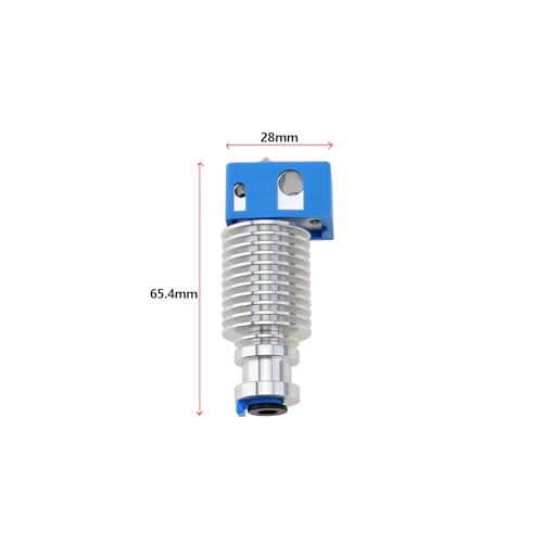 V6 J-Head 3D Printer DIY Kit V6 Compatible with Voron 2.4 Compatible with Trident Prusa i3 MK3 MK3S MK2S 3D Printer Acessories 65.4x28mm