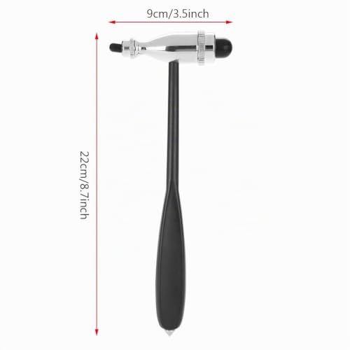 Neurological Reflex Hammer, Neuro Reflex Hammer with Double Plastic Head, Medical Neurological Hammer, Humanised Diagnostic Percussion, Muscle Reflex Hammer, Health Care
