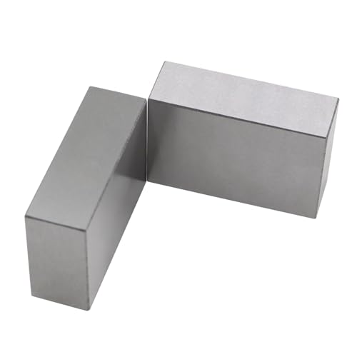 Nakkaa 2Pcs 123 Blocks Matched Pair Ultra Precision 0.0002" Machinist 1"x2"x3"-No Hole