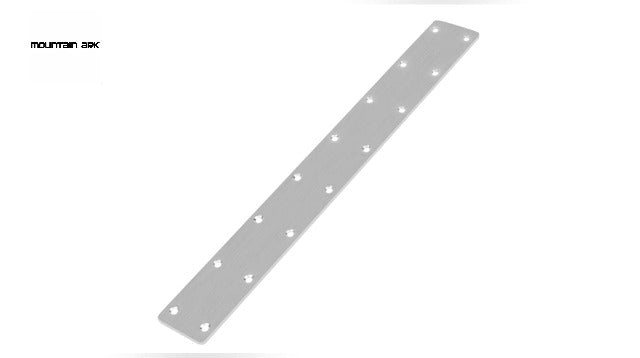 6 Pack 14-3/4" x 2" Long Flat Mending Plate Bracket, Stainless Steel 14-3/4" x 2" 6