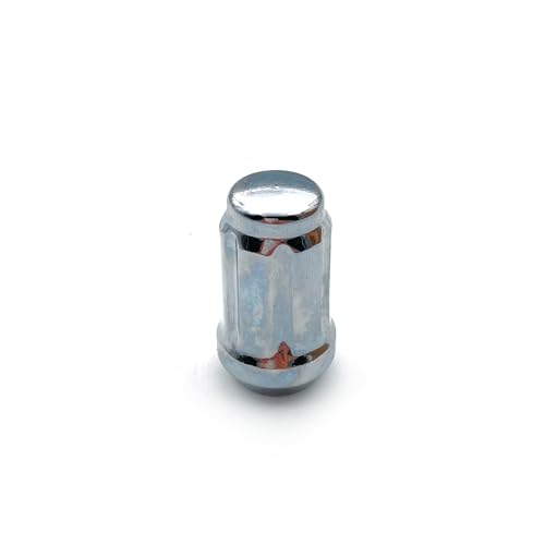 M12x1.5 Chrome Spline Lug Nuts, 20pcs Chrome Closed End Lug Nuts - Compatible with 2006-2019 Ford Fusion, 2000-2019 Ford Focus, 2001-2019 Ford Escape Aftermarket Wheel