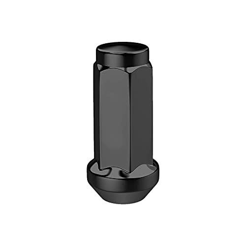 20PC 1.77" Black 9/16-18 Bulge Acorn Wheel Lug Nuts Replacement for Dodge Ram Durango Dakota, 0.9" Width, 3/4" Hex