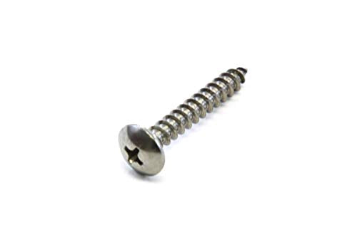 180 Piece Truss Head Stainless Steel Screw Set for Commercial and Restaurant Kitchen Marine Grade 10 x 1-1/4 Inches SS 180