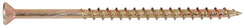 Hillman Wood Screws, #8 x 3in, 250 Pack, Yellow Zinc 3 inches