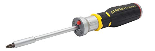 Stanley FMHT0-62689 Bit-Screwdriver with 12 Bits and LED, Black/Yellow, Set of 14 Piece