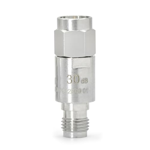 TOJOIN 12.4GHz RF Coaxial Attenuator, 3/6/10/20/30dB 5PCS SMA Copper Attenuator, Male to Female, 2W 50Ohm SMA Attenuator, Used in Mobile Communication, Aviation, Radar 2W 12.4G mix pack(3/6/10/20/30dB)-5pcs