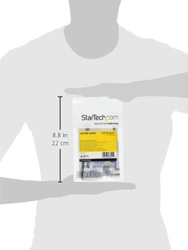 StarTech.com Security Slot Adapter Kit - K-Slot Lock Plate Adapter for Tablet/iPad/Computer/Monitor/Phone/Laptop - T-Bar Compatible - MacBook Pro/Air - Anti-Theft - Slim Design - Silver, TAA