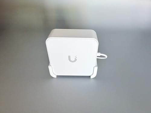 Power Supply Holder for Ubiquiti UniFi Cloud Gateway Fiber (UCG-Fiber/UXG-Fiber) - Wall Mount & Table Base Includes Fixings Holder power supply
