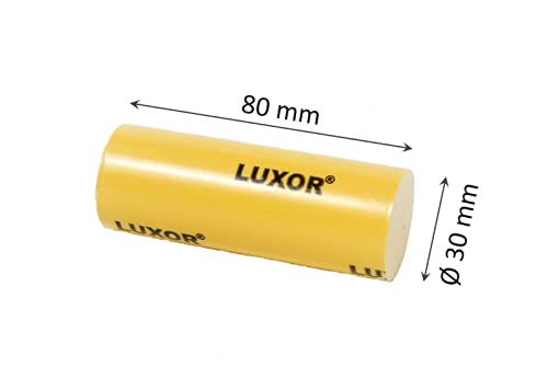 Polishing Paste LUXOR Yellow - Very High Gloss Finish for Precious Metals, Gold, Silver, Platinum, Steel, Stainless Steel, Brass, Diameter 30 x 80 mm