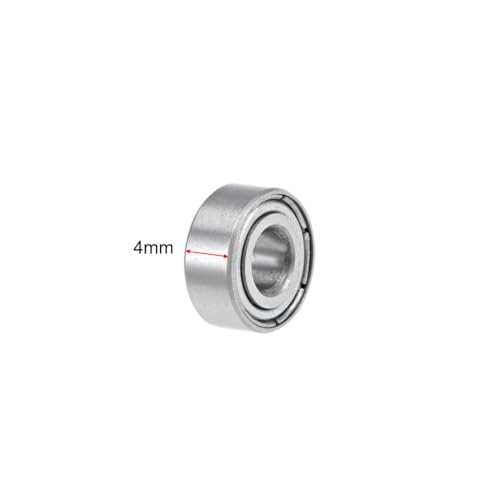 TOP-VIGOR 20Pcs MR104ZZ Deep Groove Ball Bearings - Z2 4mm x 10mm x 4mm MR104ZZ（20Pcs)