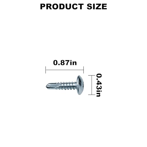 Trailer Exterior Self Tapping Screws (150pcs)#10 x 3/4'' Enclosed Car Hauler Self Tapping Screws/Self Tapping Sheet Metal Screws-Silver (Pack of 2) 0.75 inches (Pack of 2)