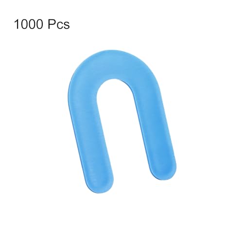 uxcell Horseshoe Shim Tile Spacers 1.5mm 1/16" U Shape Plastic 1000Pcs