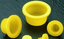 Caplugs WW-WF-25 WW Series, Plastic Tapered Cap & Plug with Wide Thick Flange, Yellow LD-PE, Cap OD 1.115" x Plug ID 1.314", Threaded and Non-Threaded Protection, Masking, Pack of 300 (QWF251AO1)