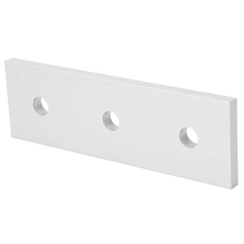 10pcs Flat Mending Plates, Straight Braces Aluminum Heavy Duty Mending Joining Plates Repair Fixing Bracket Connector(4040‑3 Hole)