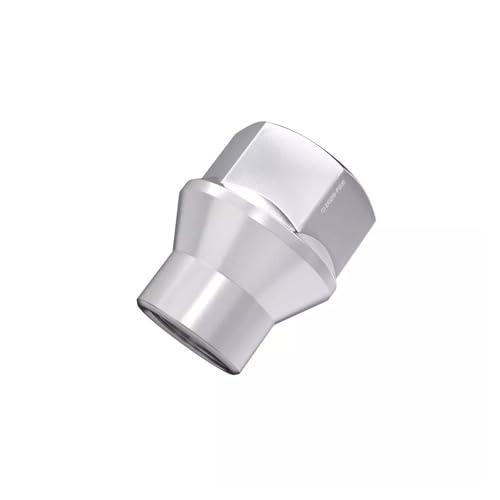 Set of 32 7/16x20 Chrome Open End Extended Thread ET Lug Nuts, 1.07" Tall, 0.9" Width, Cone Seat Silver 32pcs