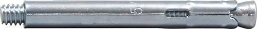 Hillman Sleeve Anchor Zinc Hex Head Concrete Masonry Expansion 5/16" x 2-1/2" Silver – 35 Pack