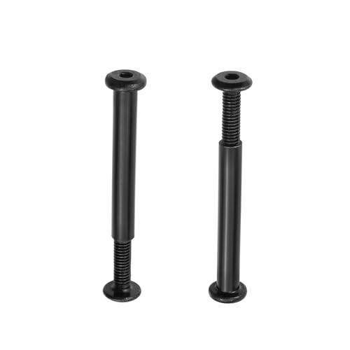 20 Sets M4 x 35mm Black Binding Post Screws,Hex Drive Rivet Socket