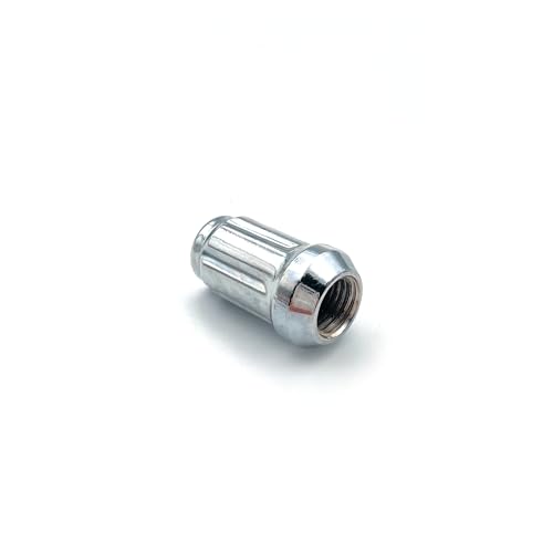 M12x1.5 Chrome Spline Lug Nuts, 20pcs Chrome Closed End Lug Nuts - Compatible with 2006-2019 Ford Fusion, 2000-2019 Ford Focus, 2001-2019 Ford Escape Aftermarket Wheel