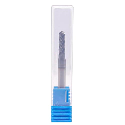 BestParts 5Pcs 5/32" 4 Flute Solid Carbide Ball Nose End Mill, AlTiN Coated 5/32 in