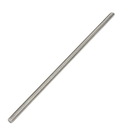 10pcs M8 x 250mm 304 Stainless Steel Fully Threaded Rod Right Hand Threads 1.25mm Pitch with 20pcs Hex Nuts M8-10pcs
