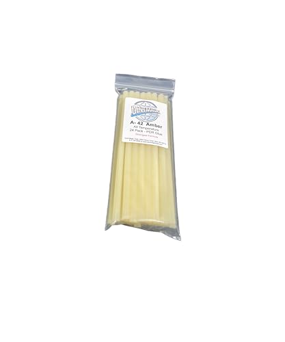 10" Hot Glue Sticks 7/16 Diameter 24 Pack in High Bond Amber for Paintless Dent Removal, Glue Pulling, Glue Tabs, A-42 DentMagicTools.com