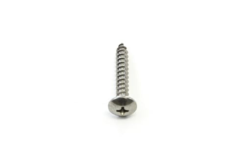 180 Piece Truss Head Stainless Steel Screw Set for Dock Bumper Installation Marine Grade 10 x 1-1/4 Inches SS 180