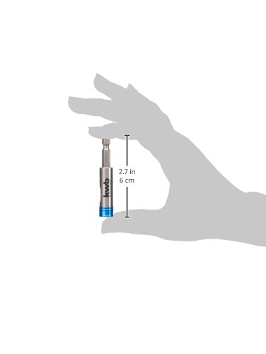 kwb One-Touch Magnetic Quick Change Bit Holder with Automatic Bit Release - 1/4'' Hex Shank, 65mm Length (Pack of 2) One-Touch Bit Holder (2-Pack)