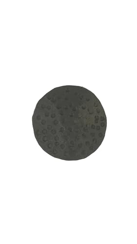Round Iron Clavos Decorative Nails - Hand-Forged Black Iron Clavos for Rustic Doors, Cabinets & Furniture, Antique-Style Hardware with Unique Artisan Touch (Pack of 50) Set of 50, Dotted Round 1"x1"
