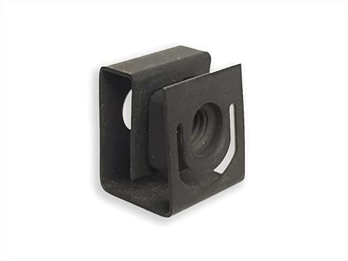 RackGold® Black 10-32 Slide-on Cage Nuts 25 Pack USA Made