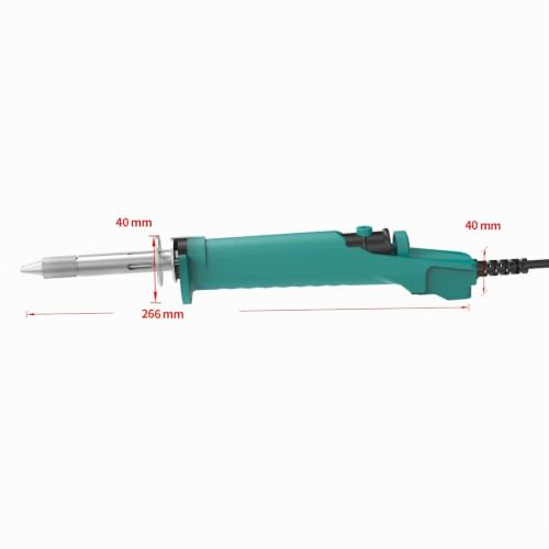 YIHUA 929D-VI Temperature-Controlled Electric Desoldering Iron with Improved Performance, Heated Desoldering Pump, 3 Nozzles and Soldering Pump Function (EU Plug)