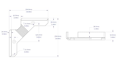 Strong Hand Tools, Aluminum 90º Tru-Angle Fixture Weld, Spatter Proof, Aluminum Alloy, (T-Clearance: 1-1/2″), (Jaw Length: 7″), Can Be Vice Held, LF-2