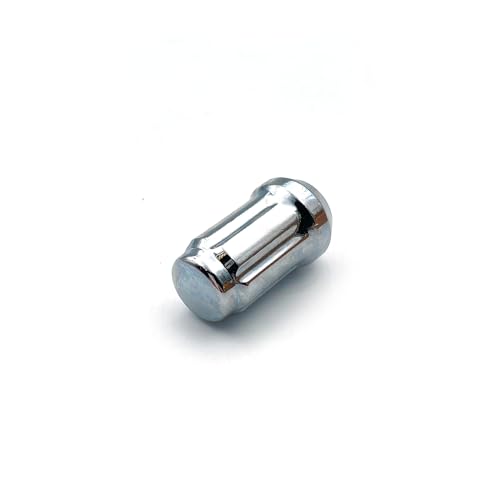 M12x1.5 Chrome Spline Lug Nuts, 20pcs Chrome Closed End Lug Nuts - Compatible with 2006-2019 Ford Fusion, 2000-2019 Ford Focus, 2001-2019 Ford Escape Aftermarket Wheel