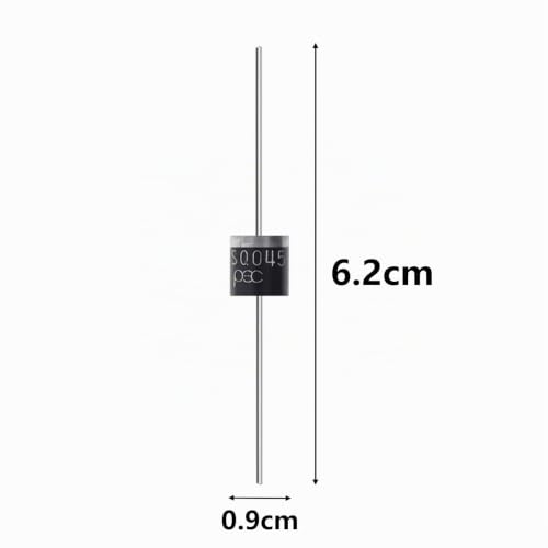 20 x Schottky Diode (30A 50V) Axial 15SQ045 for Solar Panel Parallel Reflow Protection Diodes, High-Voltage Diode, Rectifier for Electronic Components (15SQ045)