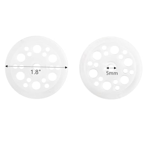 Frcctre 500 Pcs 46 mm Polypropylene Washers for Fixing and Fastening Rigid Foam Insulation Foam Board Panels and Sheets, Plastic Washers for Screws Nail 1.81 inches