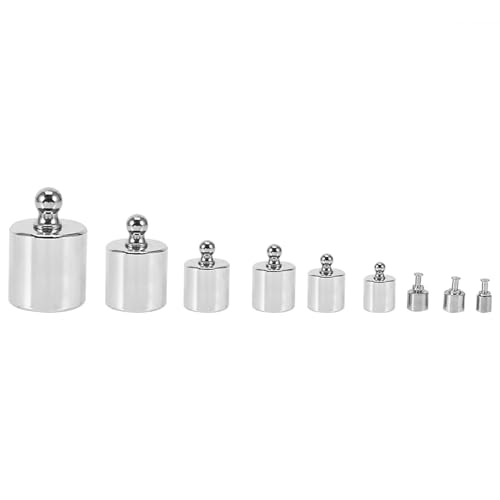 Calibration Weights Set, 17 Pieces, Precision Scale Weights from 100 g to 10 mg for Scales Calibration, High Precision Calibration Weights Accessories for Accurate Measurements