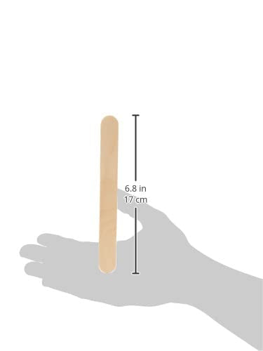 6" Wooden Medical Tongue Depressor - Pack of 100