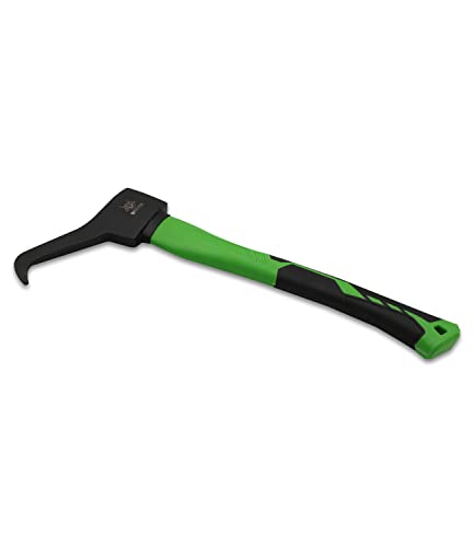 Hookaroon 15 Inch, Pickaroon Forged Steel, with Anti-Slip & Shock Reduction Grip, for Log Lifting and Moving Wood Firewood Tool