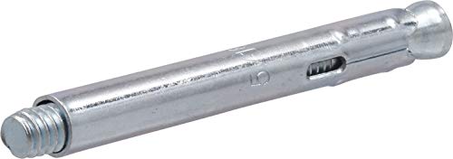 Hillman Sleeve Anchor Zinc Hex Head Concrete Masonry Expansion 5/16" x 2-1/2" Silver – 35 Pack