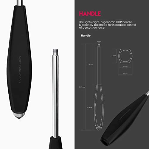 MDF Instruments Buck Neurological Reflex Hammer MDF515 Black HDP Handle Black (Noirnoir) - Hdp Handle