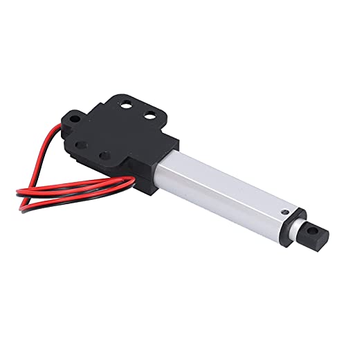 12V DC Linear Actuator 50mm Stroke, Low Noise Mini Electric Actuator Motor with Internal Limit Switch, 20N Force, 30mm/s Speed for Automotive, Home, Industrial Use Stroke 50mm-30mm/s-20N