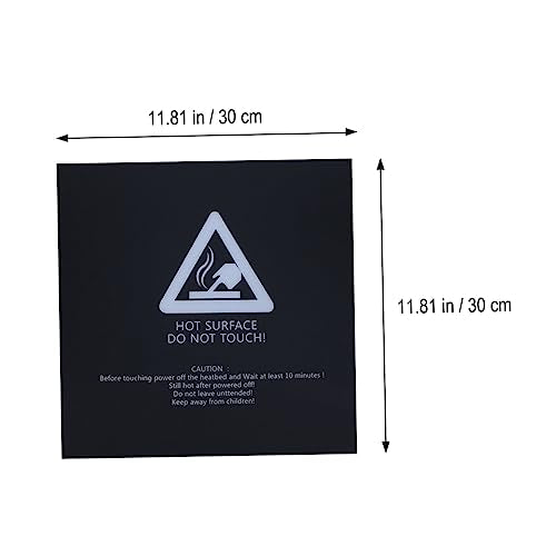 GLEAVI 3 Pcs 300x300mm 3d Printer Build Surface Aluminum Heatbed Plate with Random Adhesive Backing, Heated Bed Printing Plate for 3d Printer Heatbed Accessories