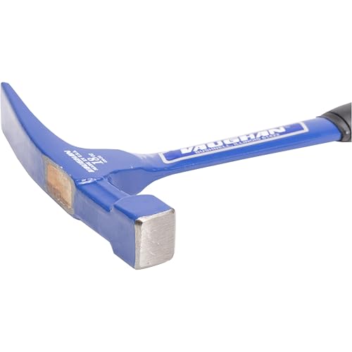 VAUGHAN Bricklayer Masonry Hammer, 18 Oz Steel, Assembled in the USA