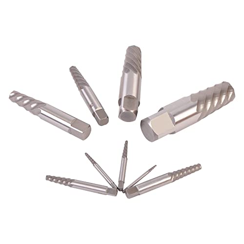 9PCS Jumbo Screw Extractor Set Bolt Stud Pipe Remover Easy Out 5/64 to 1-1/16