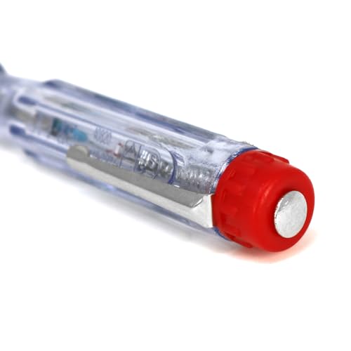 com-four® 2x Voltage Tester with Glow Lamp, Current Tester for 110-250 V AC | Phase tester with resistor - 14 cm & 19 cm - tester screwdriver 2 Pieces - Voltage Tester 14/19 Cm